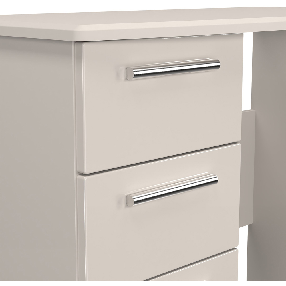 Crowndale Knightsbridge 3 Drawer Kashmir Gloss Vanity Dressing Table Ready Assembled Image 5