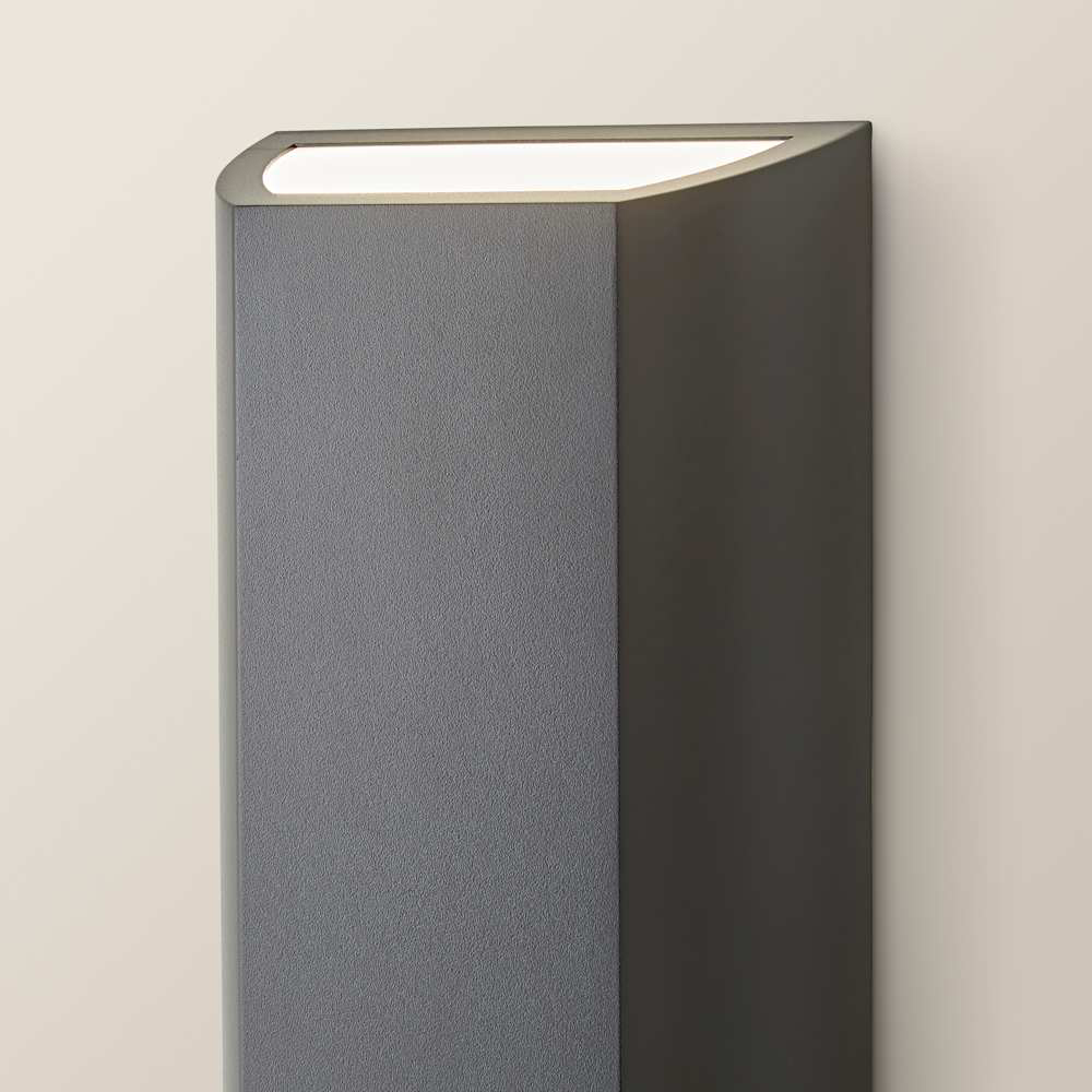 ValueLights Leon Matte Black Up and Down LED Outdoor Wall Light Image 5