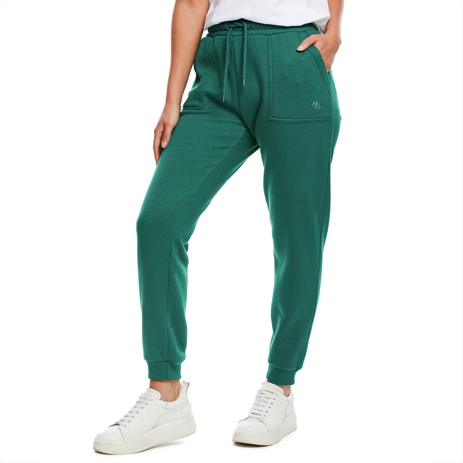 Ladies Fleece Jogpants - Green / 16 Image 1