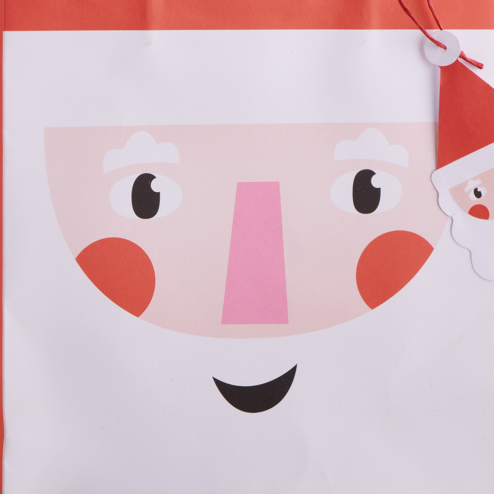 Wilko Festive Joy Medium Santa Gift Bag Image 3