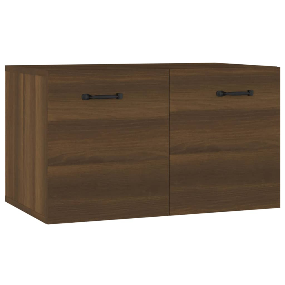 vidaXL Single Door Brown Oak Wall Cabinet Image 2