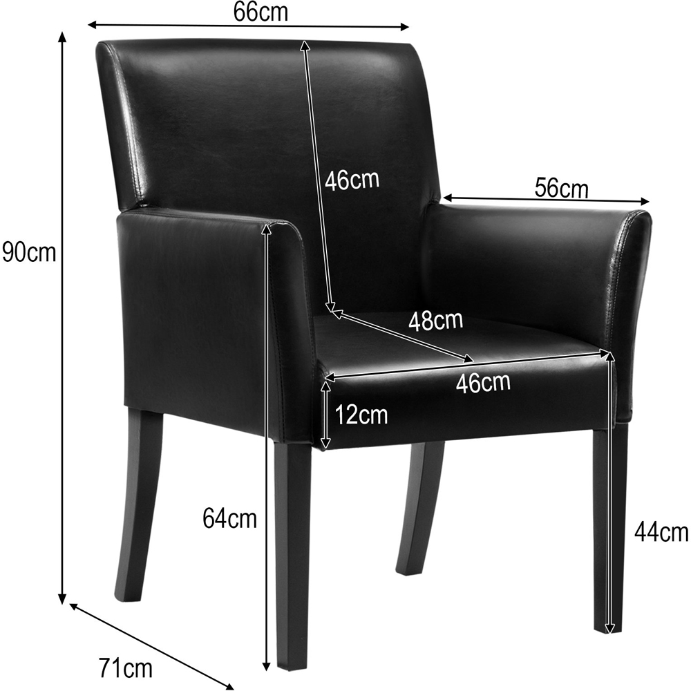 Costway Black Accent Chair Image 8