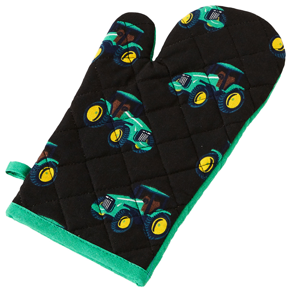 Highlands Homeware Patrick Tractor Single Oven Mitt Green Image 1