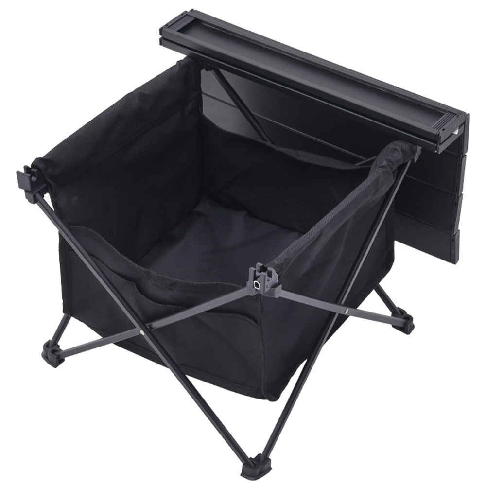 Living and Home Aluminium 1.8ft Portable Camping Table Black Image 6