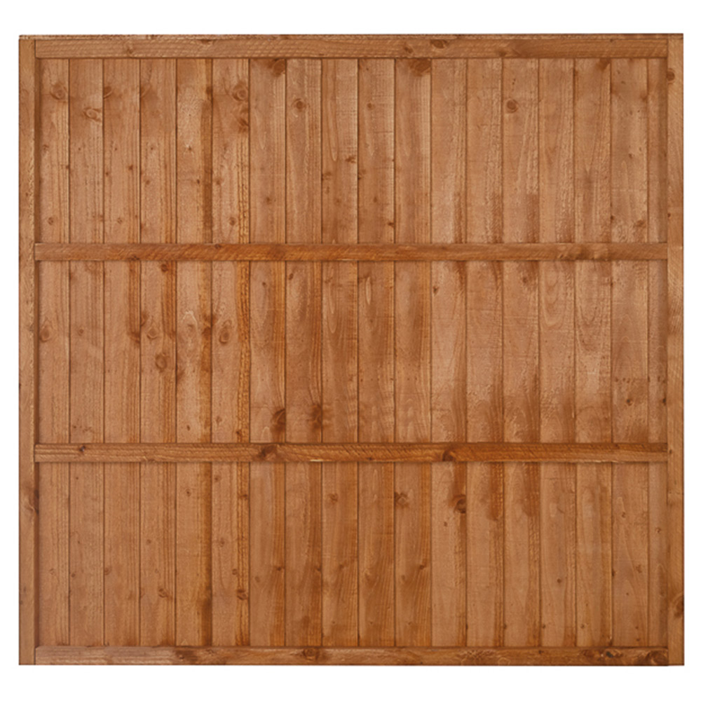 Forest Garden Brown Closeboard Panel 1.83 x 1.68m Image 5