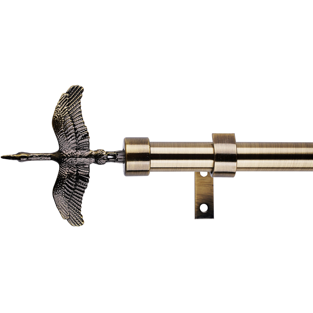 Crane Curtain Pole Brass Image 3