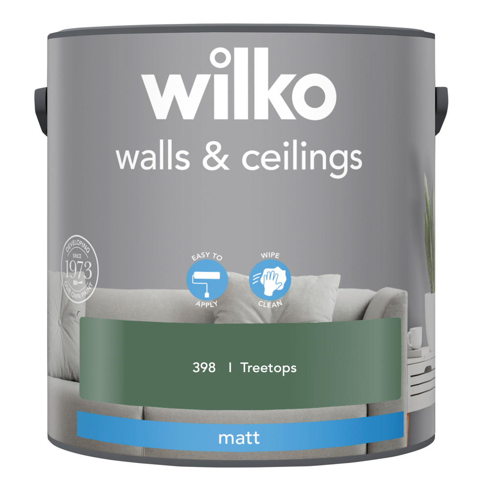 Wilko Walls & Ceilings Treetops Matt Emulsion Paint 2.5L Image 2