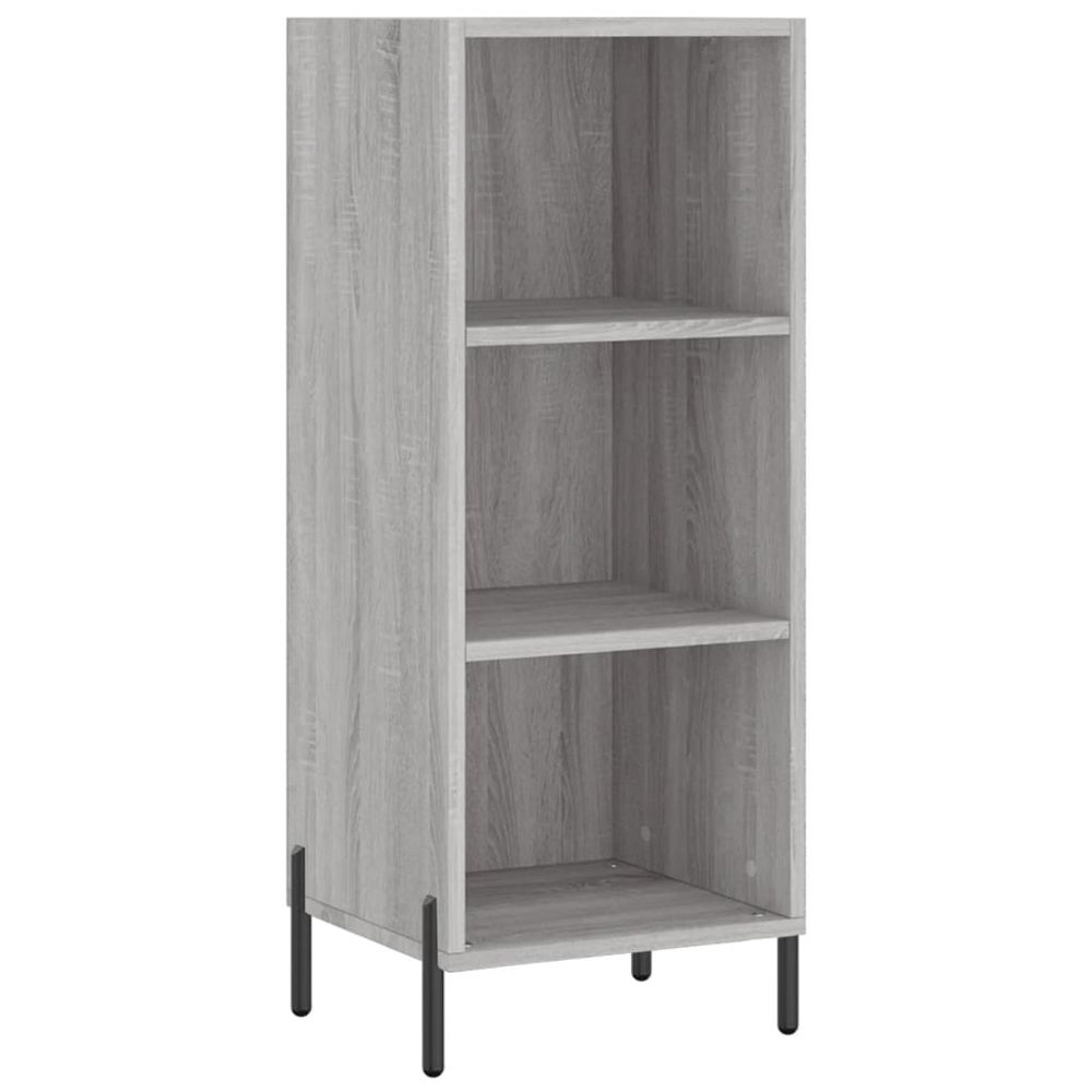 vidaXL Single Door 3 Shelf Grey Sonoma Highboard Image 5