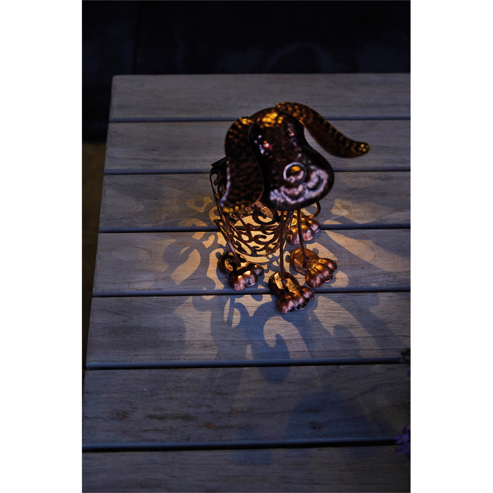 Luxform Solar Powered Metal Dog Led Light Image 2