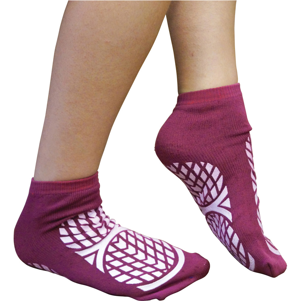 Aidapt Purple Double Sided Patient Slipper Sock Medium Image 2