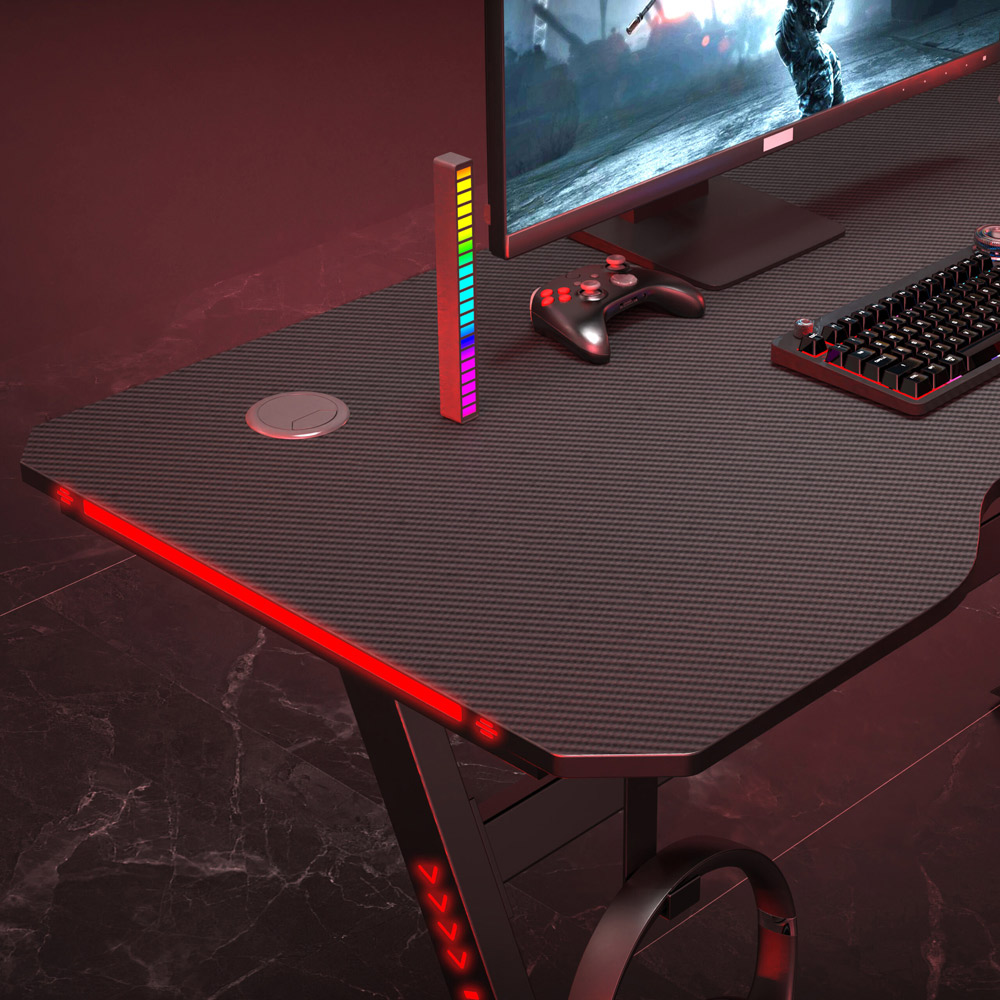 Neo Model 1 Gaming Desk with LED Lights Image 6