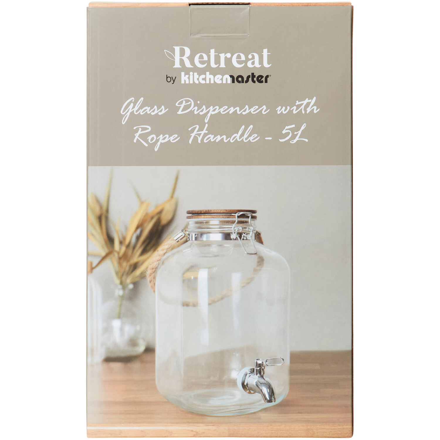 Glass Dispenser with Rope Handle Image 4