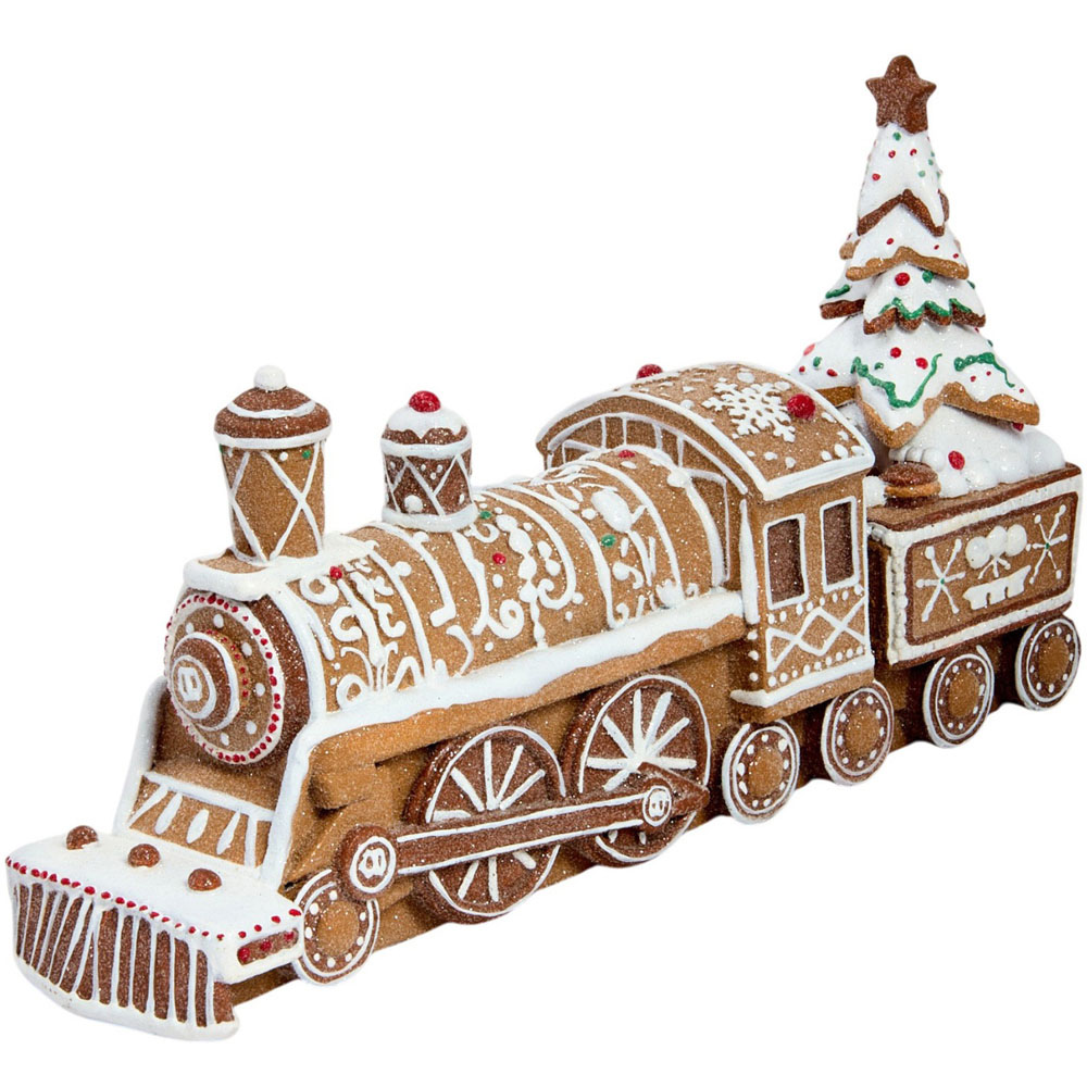 Gingerbread Train with Christmas Tree Ornament Image 4