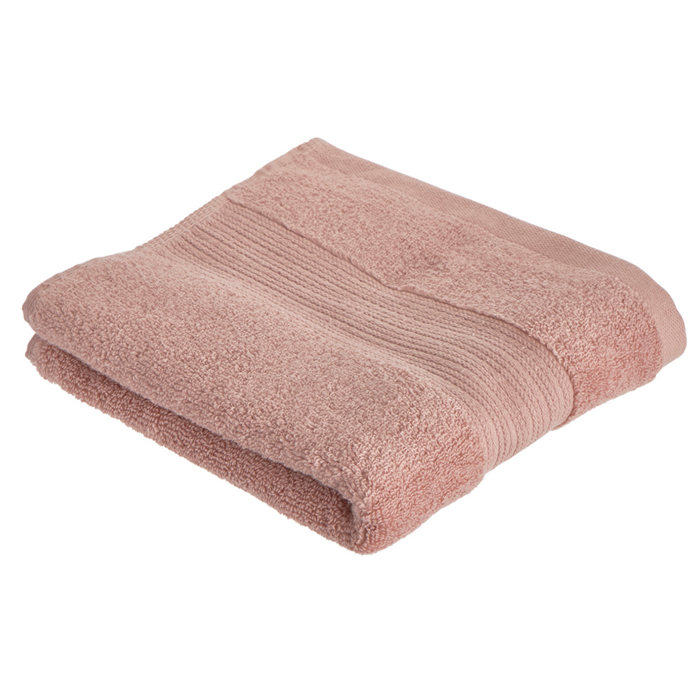 Wilko Supersoft Cotton Rose Pink Hand Towel Image 1