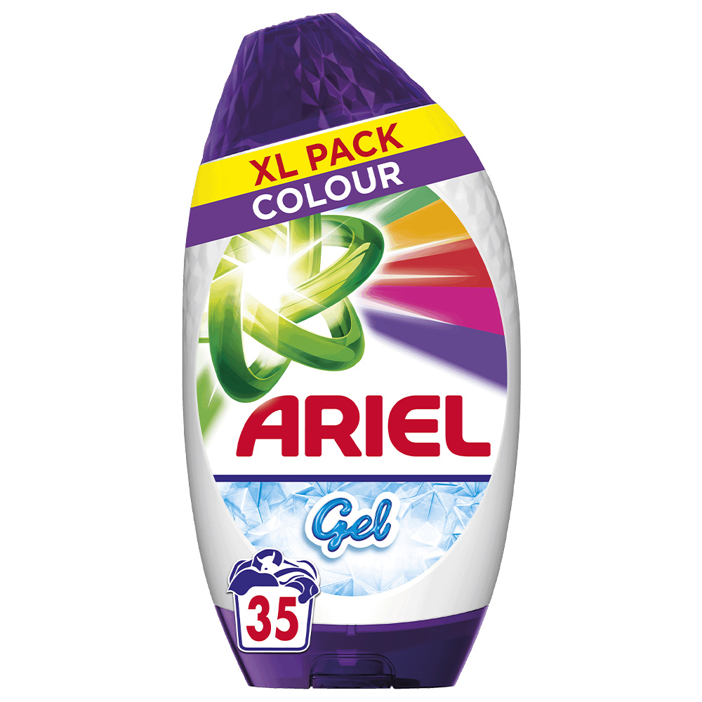 Ariel Colour Washing Liquid Laundry Detergent Gel 35 Washes 1.23L Image 1