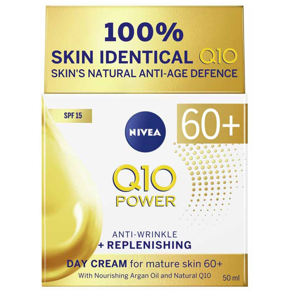 Nivea Q10 Power Anti-Wrinkle Day Cream for 60+ Mature Skin 50ml Image 1