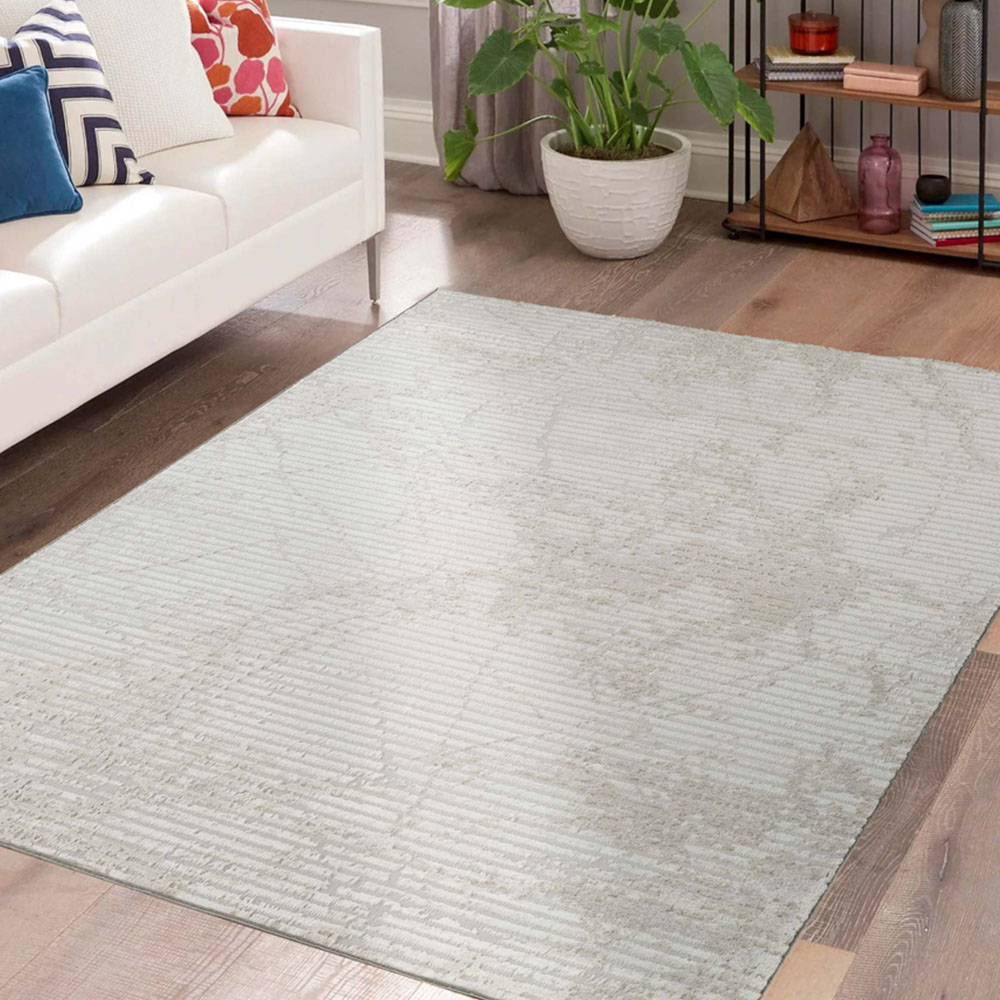 Desire Rugs Perla Grey Modern Abstract Linear Molten Design Rug 160 x 230cm Image 5