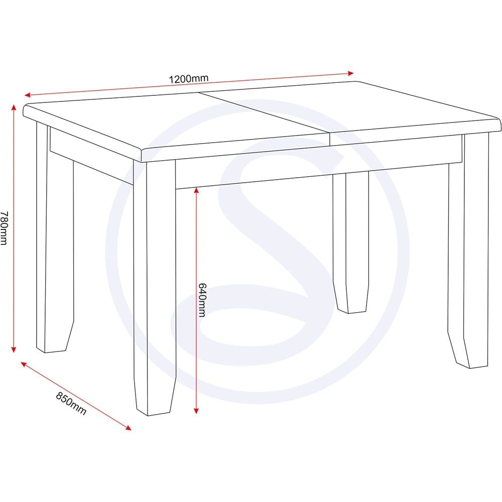 Seconique Windsor 8 Seater 120-150cm Extending Dining Table Ivory and Oak Image 8