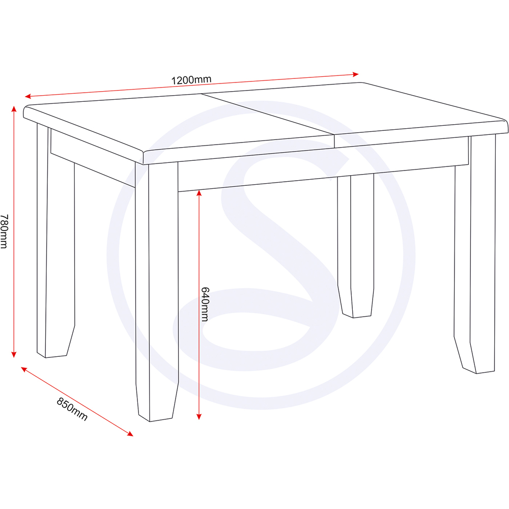 Seconique Windsor 8 Seater 120-150cm Extending Dining Table Pebble Grey and Oak Image 8