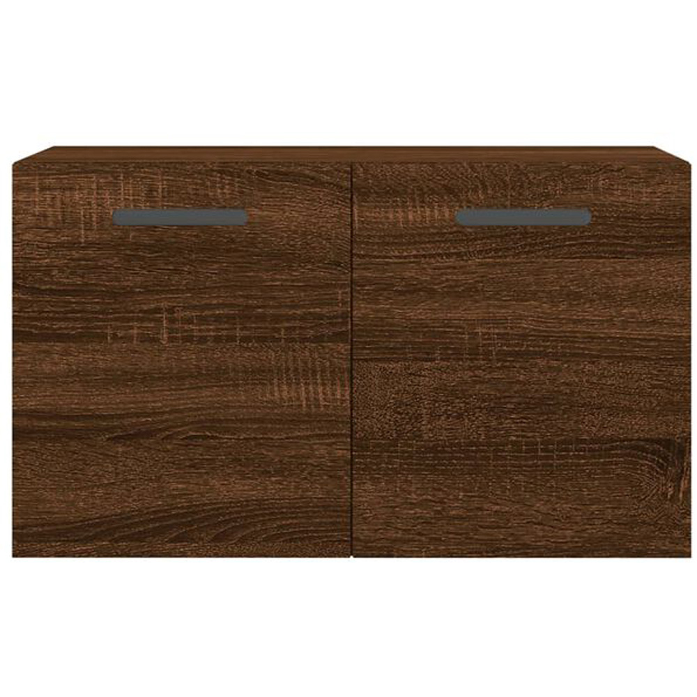 vidaXL 2 Door Brown Oak Wall Cabinet Image 4