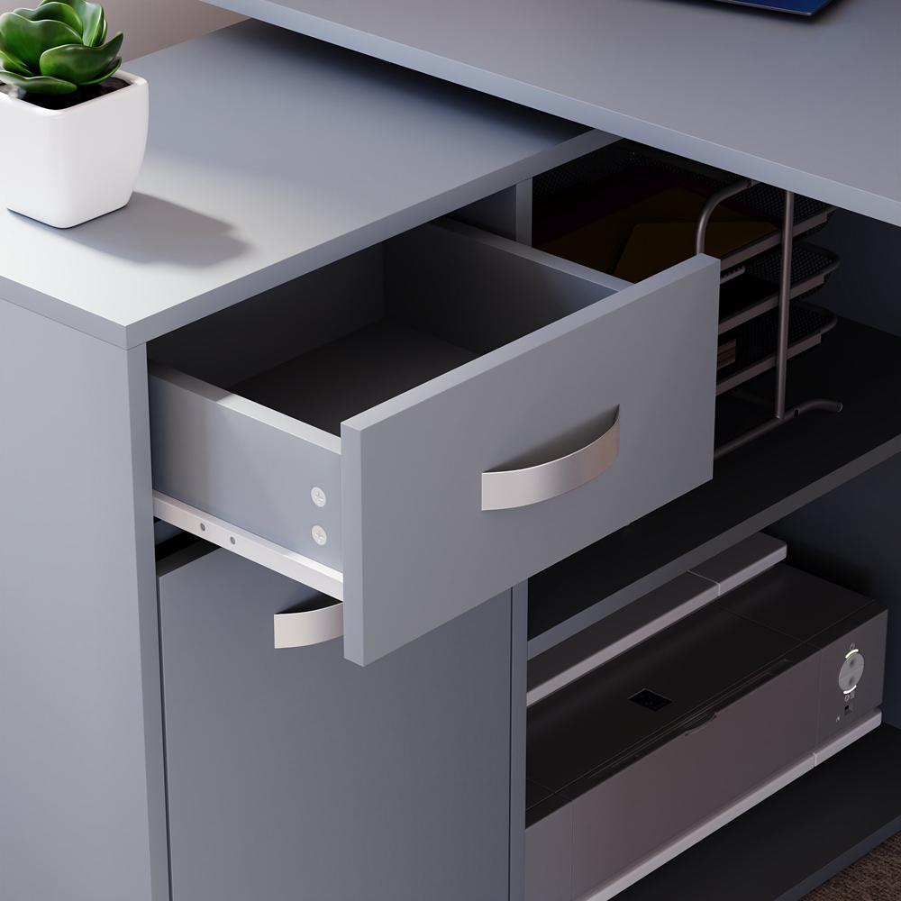 Vida Designs Longton Adjustable Desk Grey Image 8