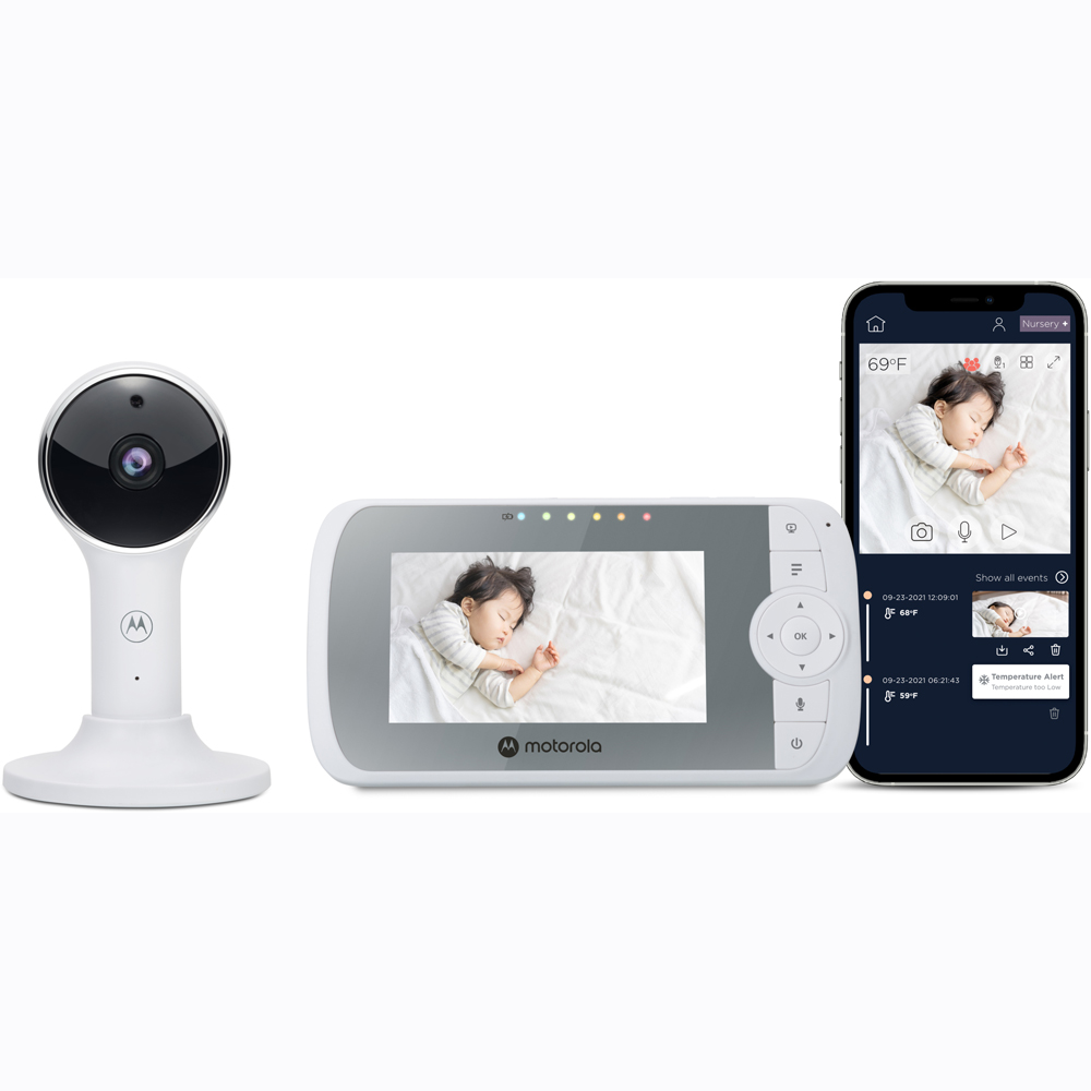Motorola VM64 Connect Video Baby Monitor and 4.3 inch Display White Image 3