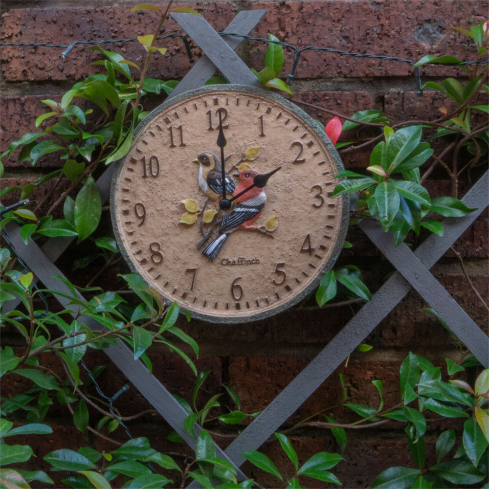 St Helens Chaffinch Garden Clock 30cm Image 4