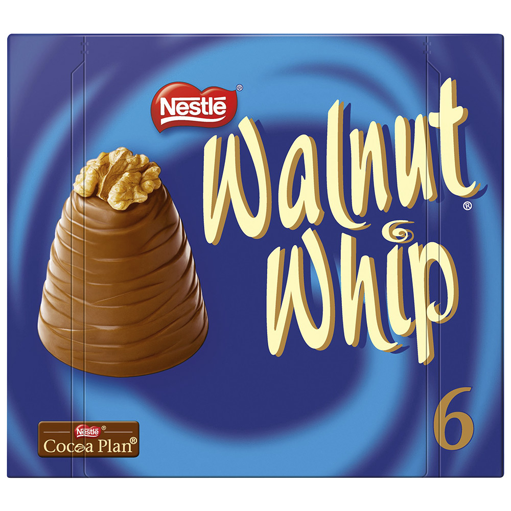 Walnut Whip Milk Chocolate 30g 6 Pack Image 1