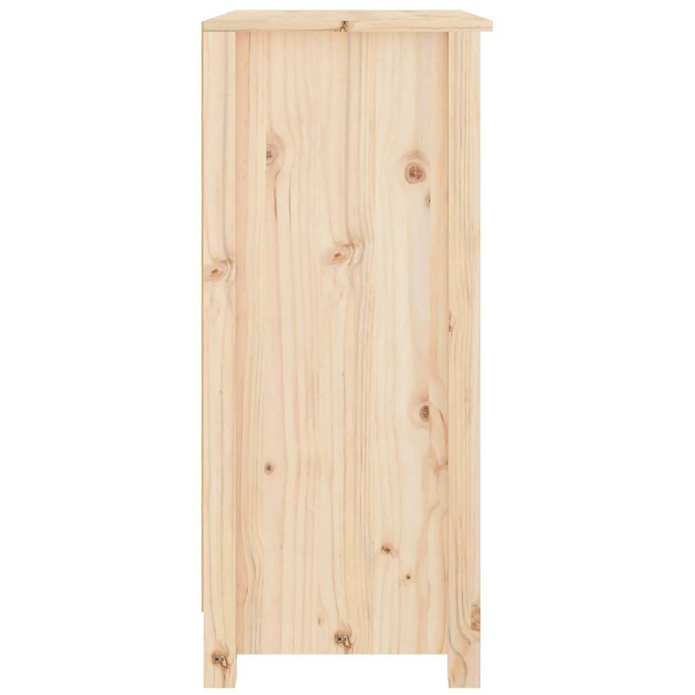 vidaXL 2 Door 2 Drawer Solid Pine Wood Sideboard Image 6