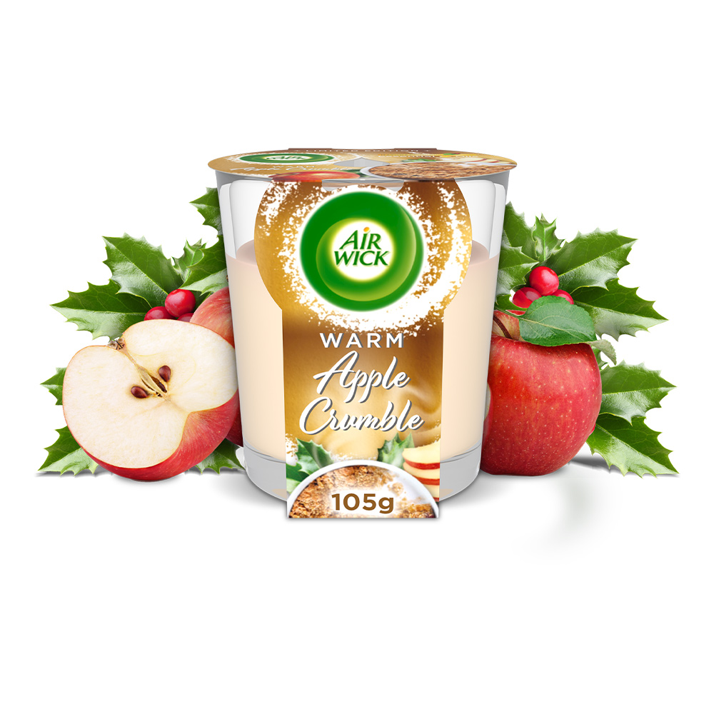 Air Wick Warm Apple Crumble Scented Candle 105g Image 2