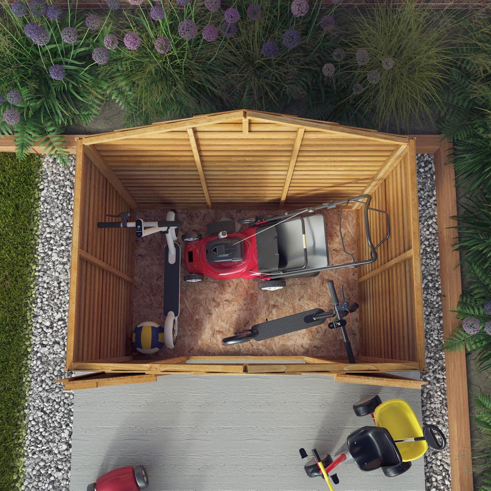 Mercia 4 x 6ft Double Door Overlap Apex Shed Image 6