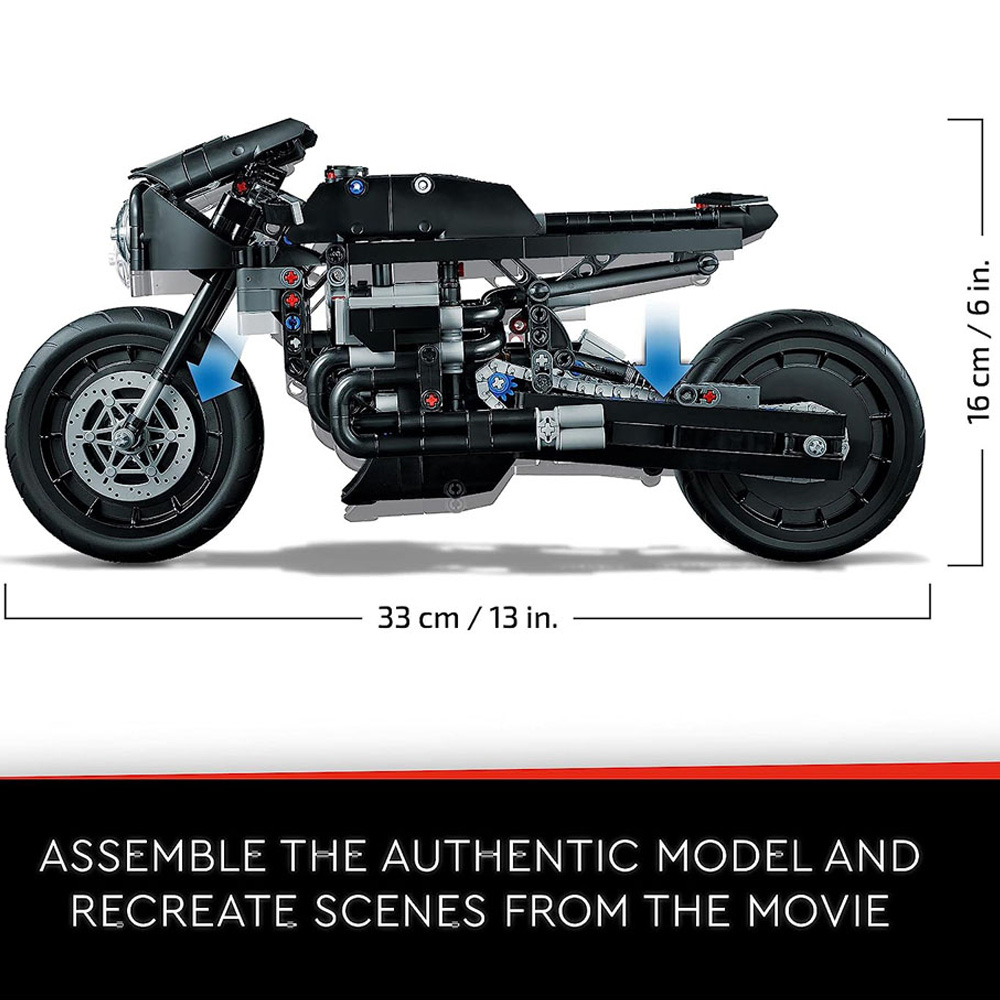 LEGO 42155 Technic The Batman Batcycle Building Toy Set Image 8