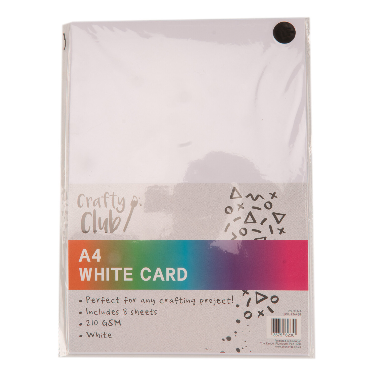Crafty Club White Card A4 - 8 Image