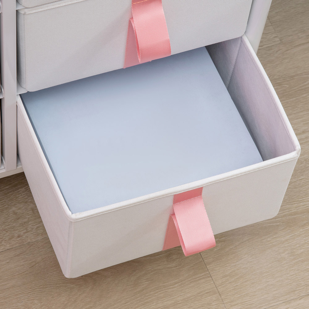 Portland 6 Drawer Pink Chest of Drawer Image 3