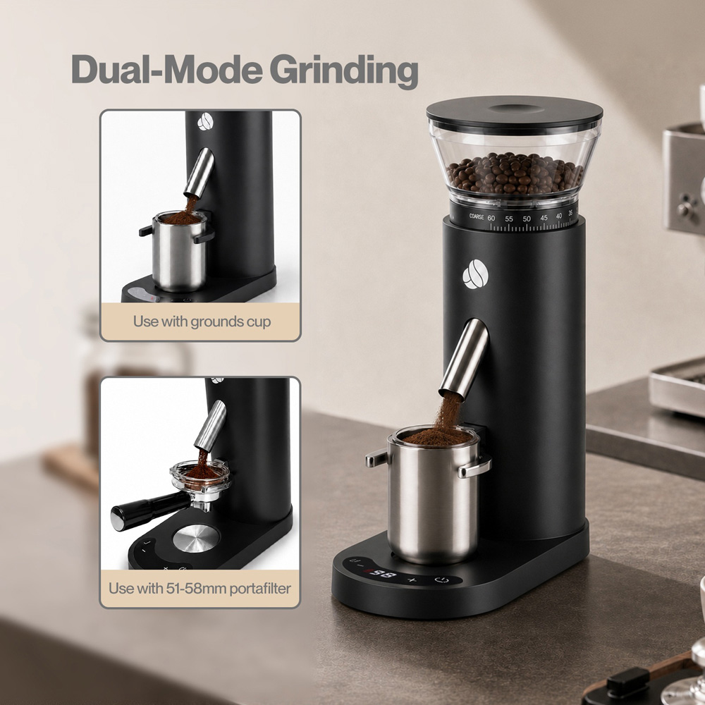 Spector Black Portable Coffee Grinder with USB Rechargeable Image 6