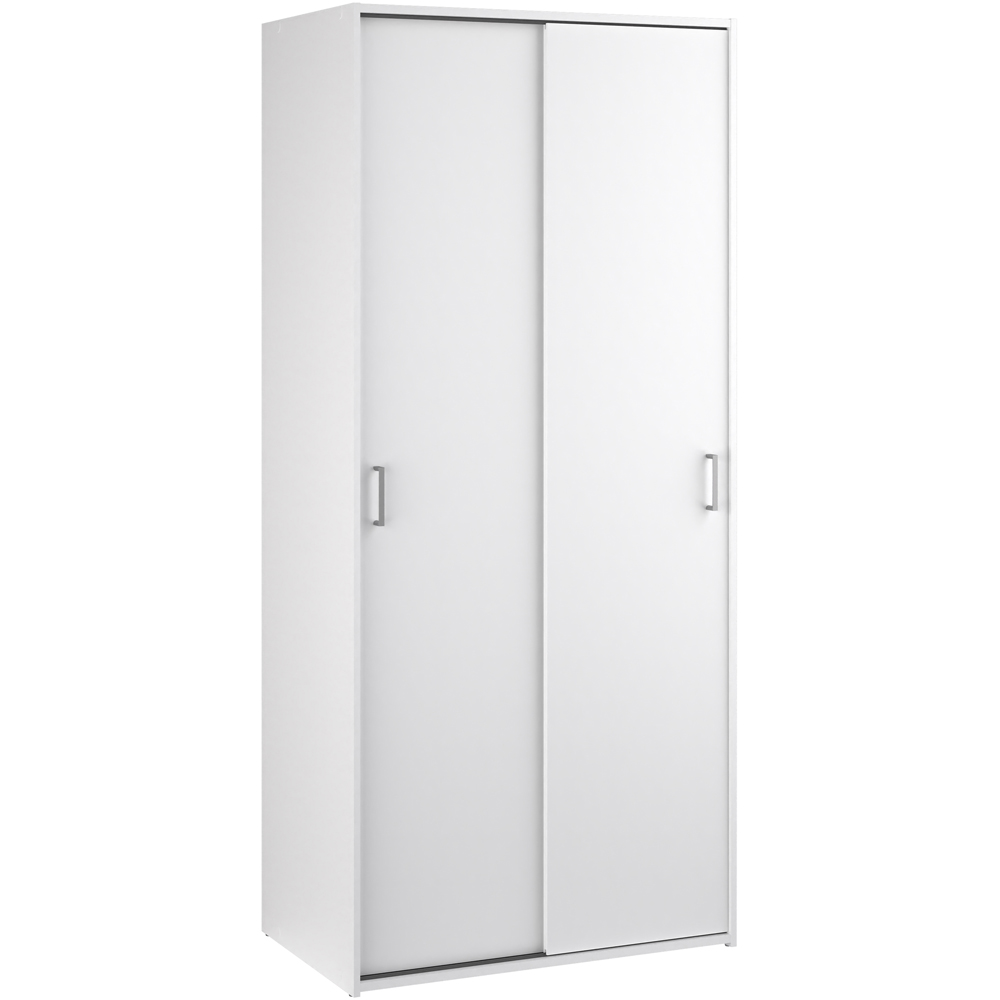 Florence Space 2 Door White Sliding Wardrobe Image 2