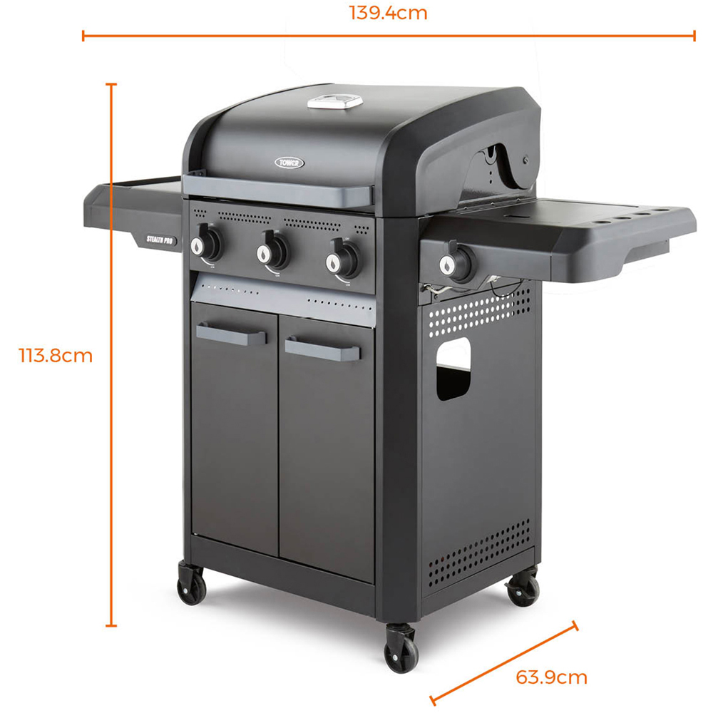 Tower Stealth Pro Four Burner Gas BBQ Image 9
