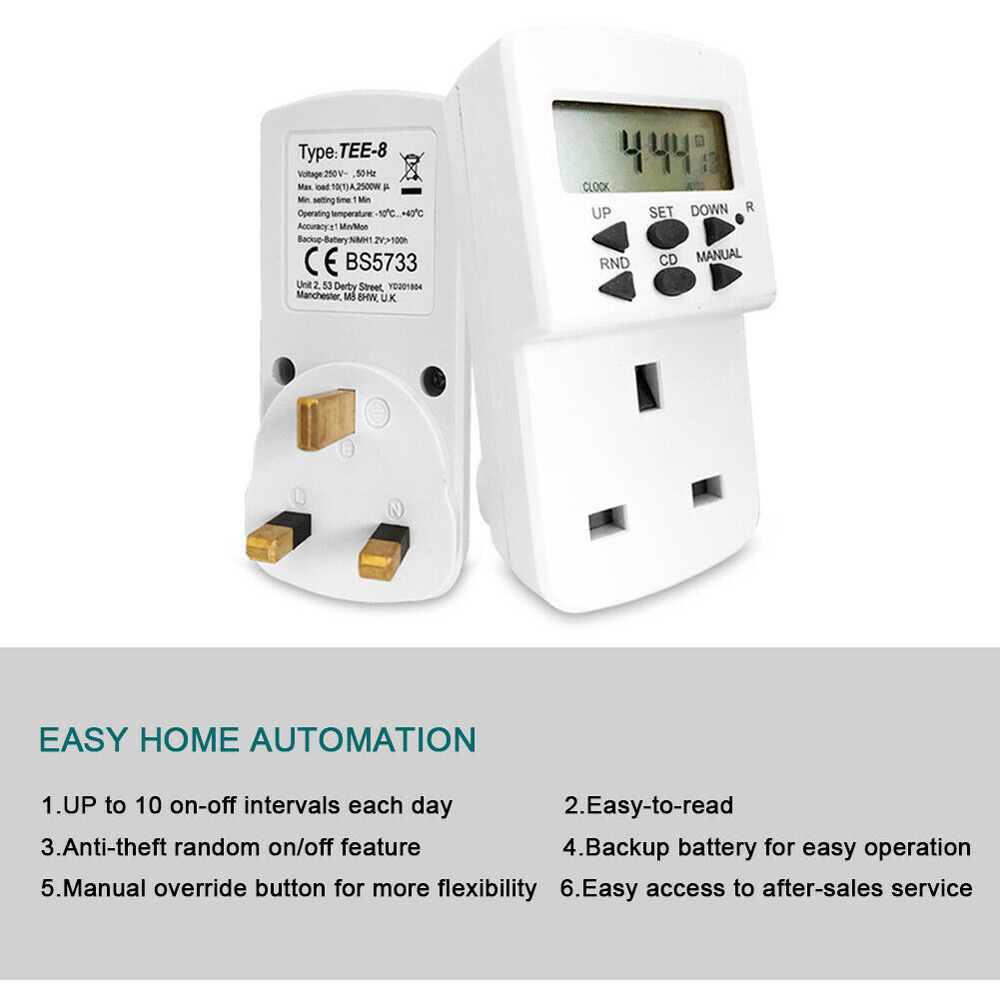 ExtraStar White 24 Hour Programmable Electronic Timer Image 3