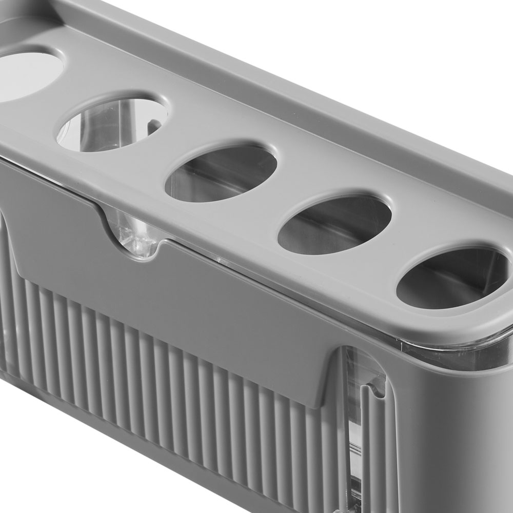 Living and Home Grey 3 Layer Expandable Egg Holder Storage Rack Image 4