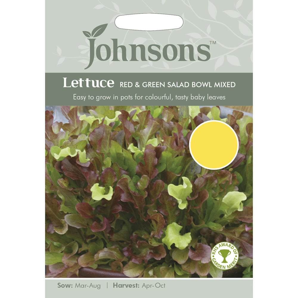 Johnsons Lettuce Red and Green Salad Bowl Mix Seeds Image 2