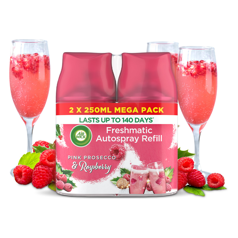 Air Wick Pink Prosecco and Raspberry Freshmatic Autospray Twin Refill Image 2