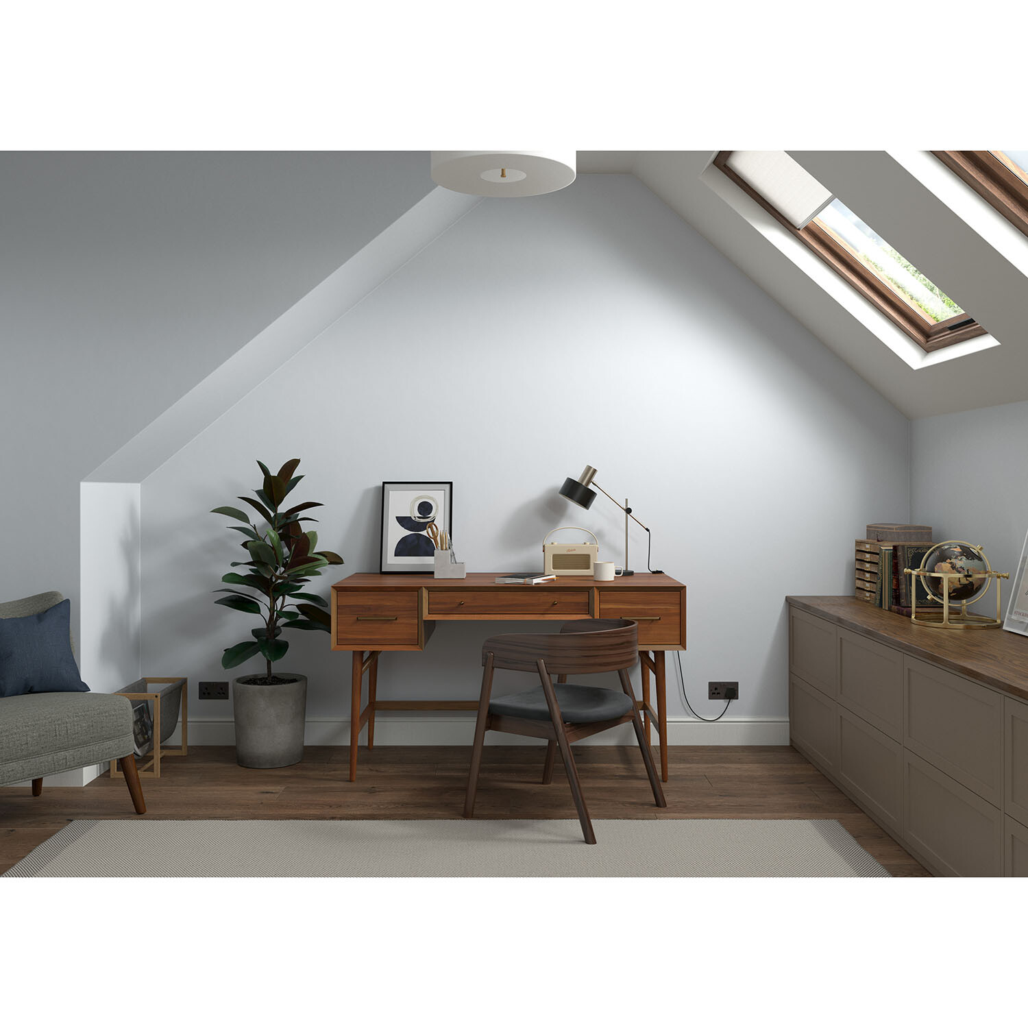Dulux Heritage Walls and Ceilings Light French Grey Velvet Matt Emulsion Paint 2.5L Image 9