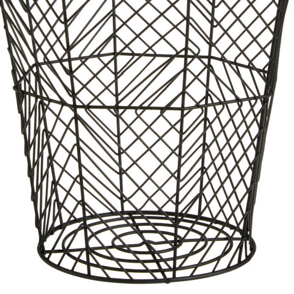 Premier Housewares Vertex Black Powder Coat Storage Basket Image 4