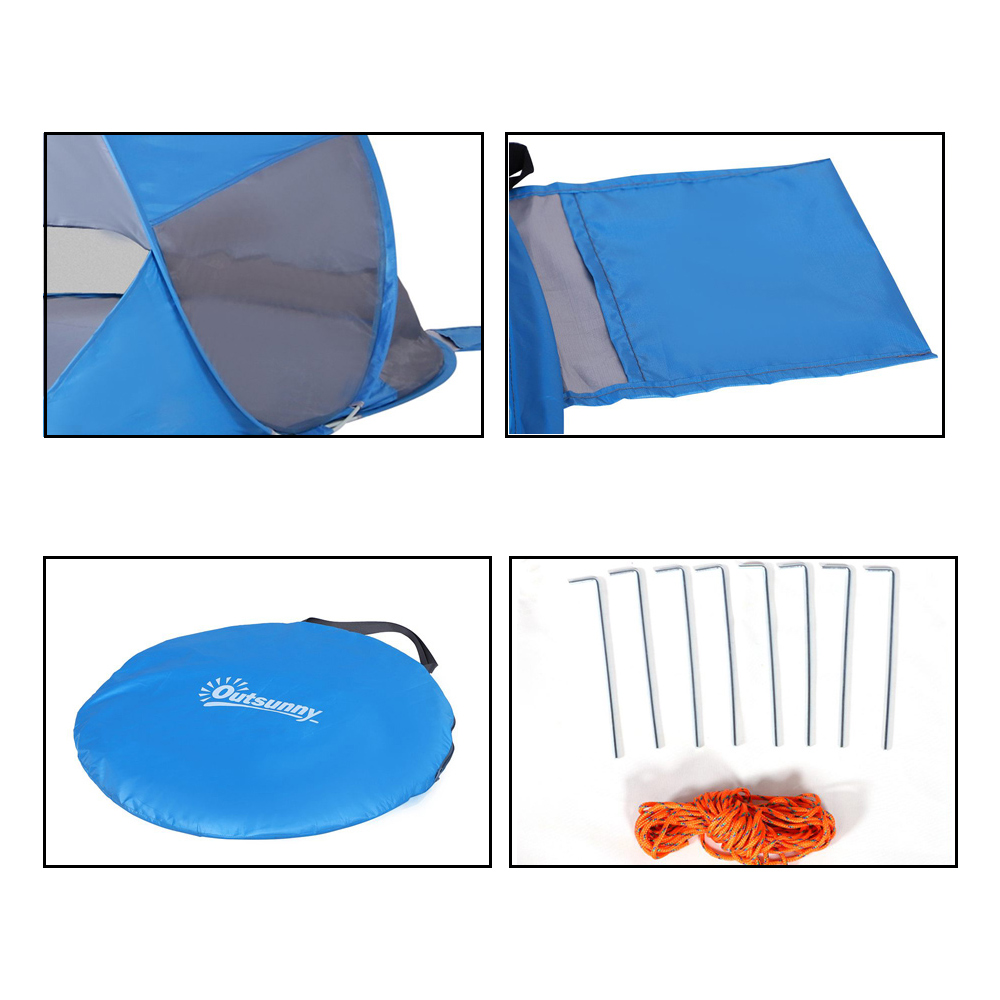 Outsunny Blue Pop-Up Portable Tent Image 5