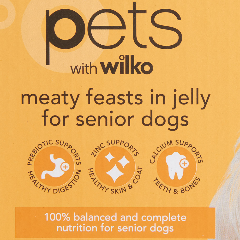 Wilko Meaty Feasts in Jelly Selection Senior Dog Food 12 x 100g Image 5