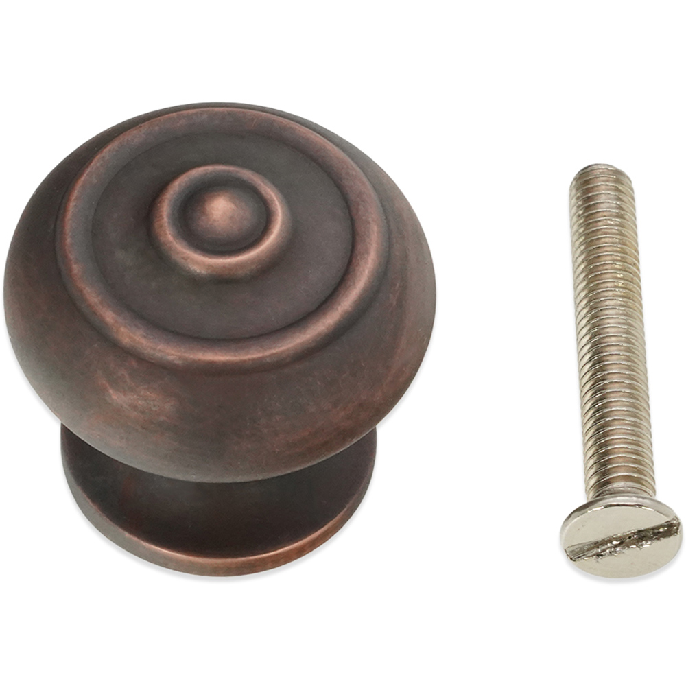 Spira Brass Bloxwich Aged Bronze Small 30mm Cupboard Knob Image 3
