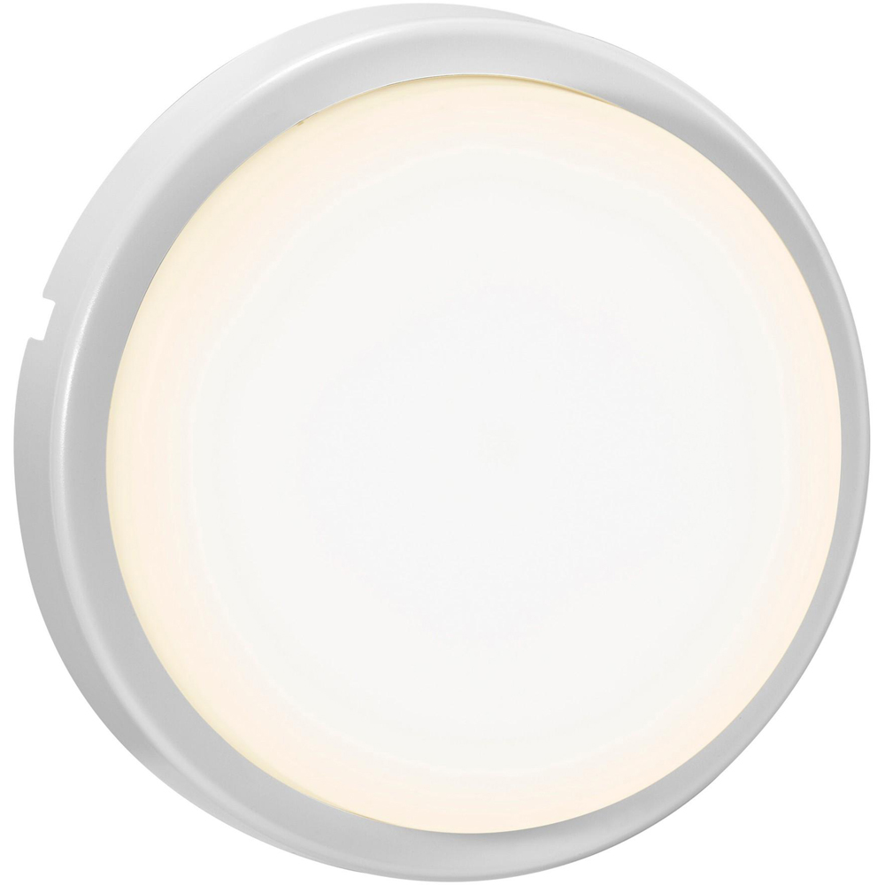 Nordlux Cuba White Round Garden Wall Light Image 1