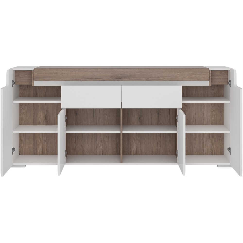 Florence Toronto 4 Door 2 Drawer Sideboard Image 4