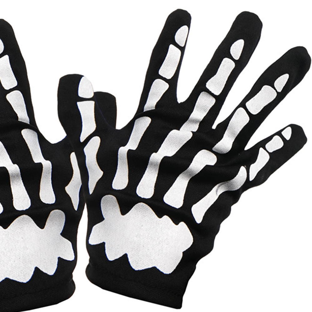 Wilko Halloween Kids Skeleton Gloves Image 3