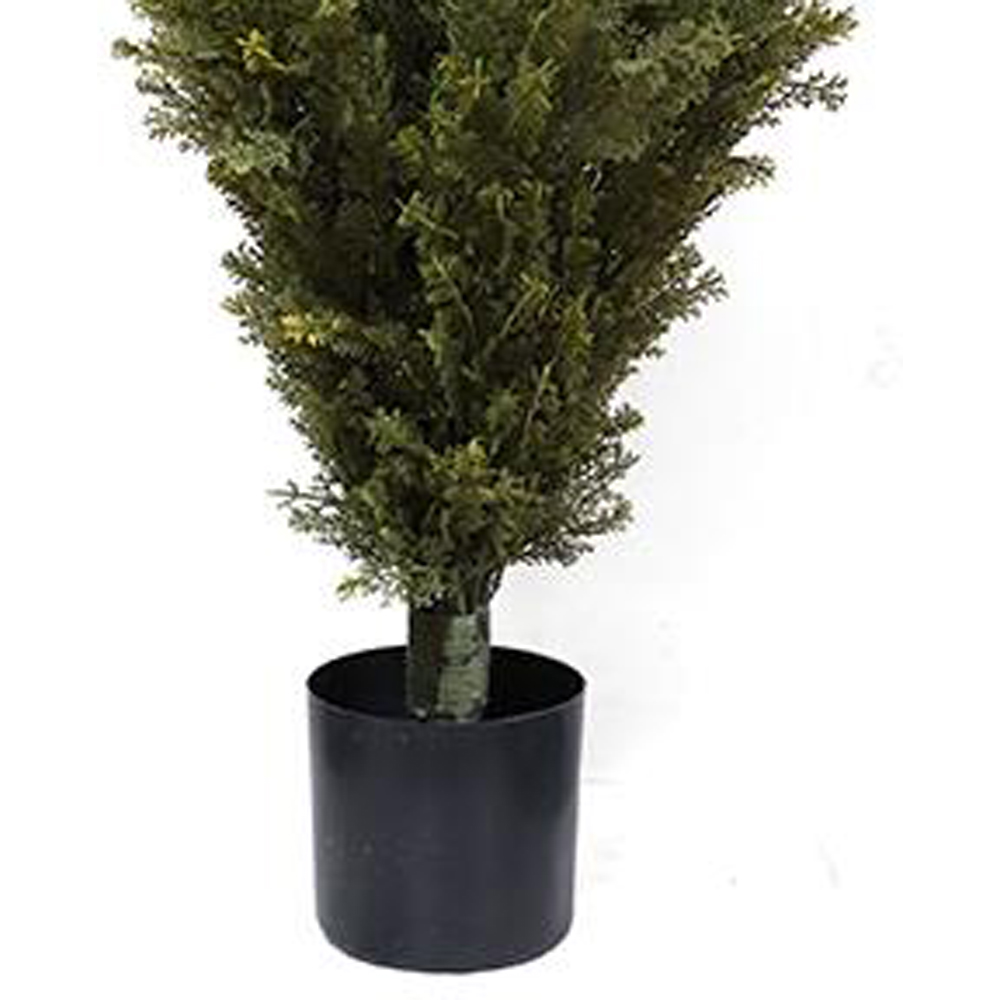 Leaf Natural Look Cedar Artificial Tree in Pot 4ft Image 4